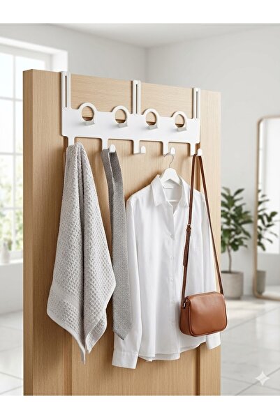 novaliz home Pratik Kapı Arkası Askı - Yatak Odası ve Banyo Düzenleyici Portm...
