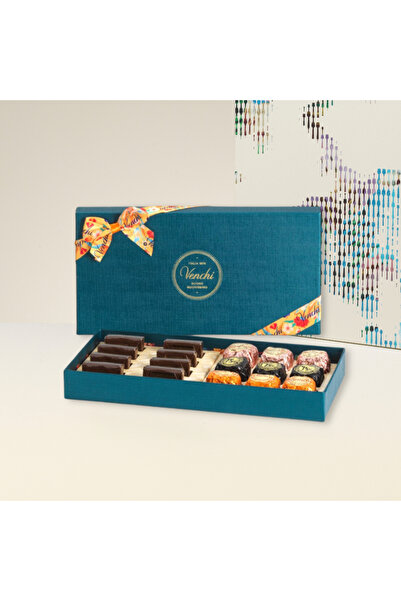 Venchi Baroque gift box with dark chocolates