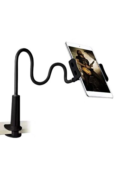 Generic Lazy Phone Stand Desk Bedside Phone Support Black