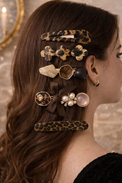 Accessories Σετ φουρκέτες μαλλιών Hei Wild Luxe Leopard