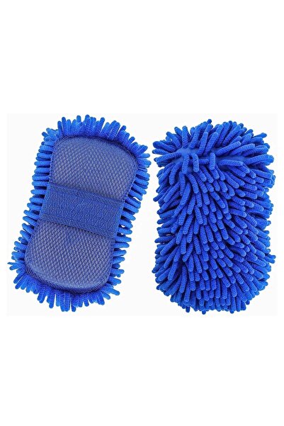 ABAS 2-Pack Premium Microfiber Chenille Car Wash Sponge and Cloth Suitable fo...