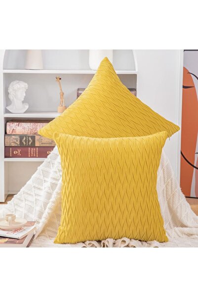 Dotail Set of 2 MADIZZ decorative pillow covers, super-soft velvet, premium t...