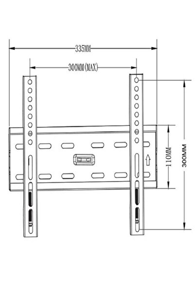 Skilltech Skill Tech SH 33F Fixed TV Wall Mount Bracket for 22-55 Inch LED/LCD Screens