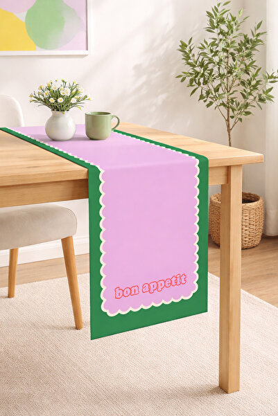 RİTMOHOME Dopamin, Sloganlı, Damalı, Çizgili, Desenli, Renkli, 40x140 Runner