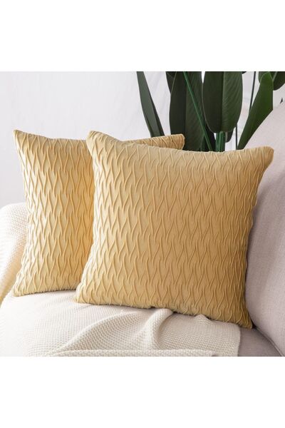 Dotail Set of 2 MADIZZ decorative pillow covers, super-soft velvet, premium t...