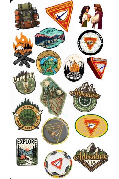 Limitless Design ملصق للتخييم والمغامرات مقاس 22×30 سم – ديكور حائط بتصميم ال...