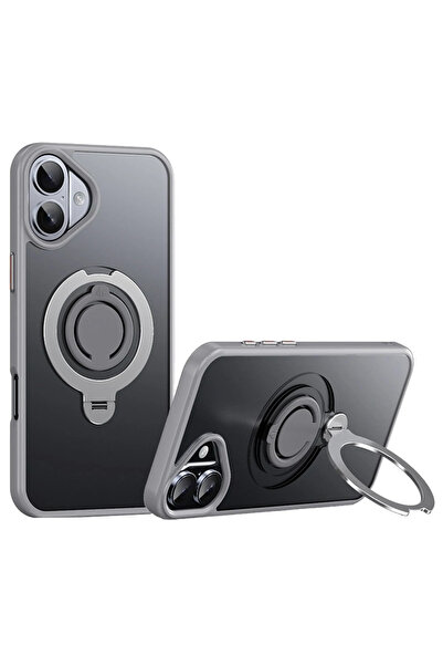 Joko GLD-SPT- غطاء Magsafe دوار 360 درجة لهاتف iPhone 16 - (192248) رمادي تيتان