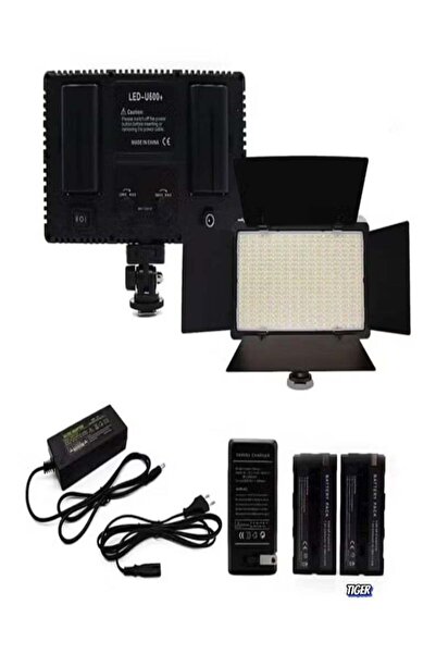 Gennext ضوء تصوير LED احترافي قابل لإعادة الشحن بقوة 600 لومن