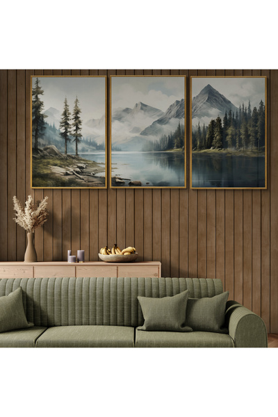 ALAYRA International مجموعة إطارات ملصقات جدارية من 3 قطع (50×70 سم) لديكور ا...