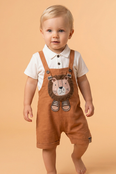 Tuabella 100% Cotton Men's 2-Piece Salopet Set