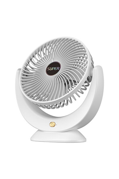 OEM Ventilator De Birou, 3 Trepte de Viteza, Autonomie Mare, cu Incarcare USB...