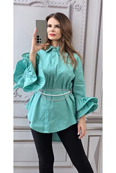 styleFlex Elegant shirt with ruffles on the sleeves