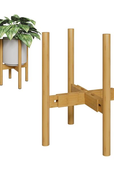 Dotail Suport pentru plante Bamworld, reglabil 25–35 cm, înălțime 32 cm, capa...