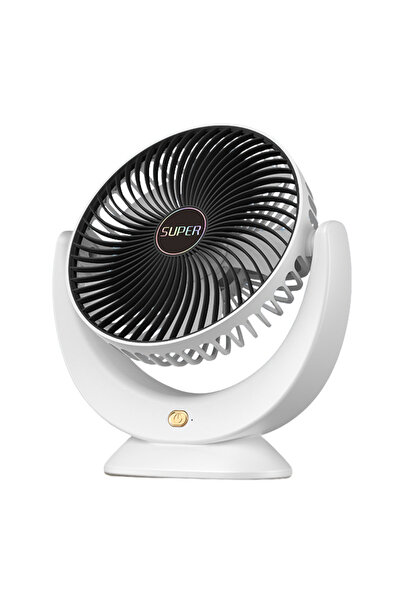 OEM Ventilator De Birou, 3 Trepte de Viteza, Autonomie Mare, cu Incarcare USB...