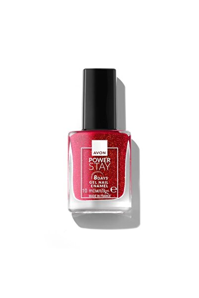 AVON Power Stay Velvet Heart Nail Polish – intense red shade with long-lastin...