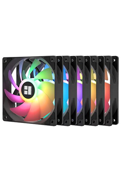 Dotail Thermalright TL-C12C-S X5 PC Fans, Set of 5, 120 mm, 1550 RPM, 66.17 C...