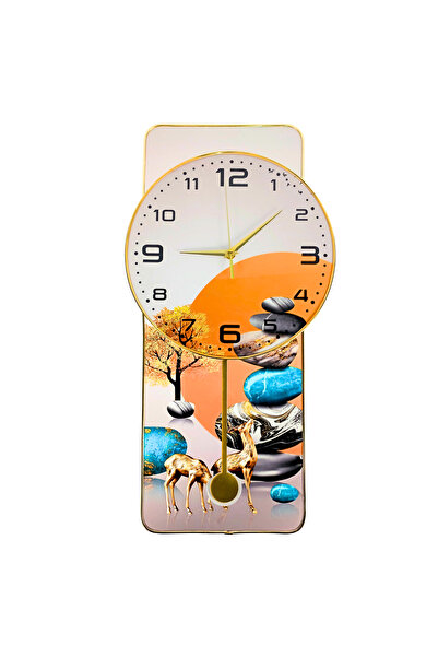 OEM Pendulum clock 30x60 cm, diameter 40 cm, modern design, silent mechanism