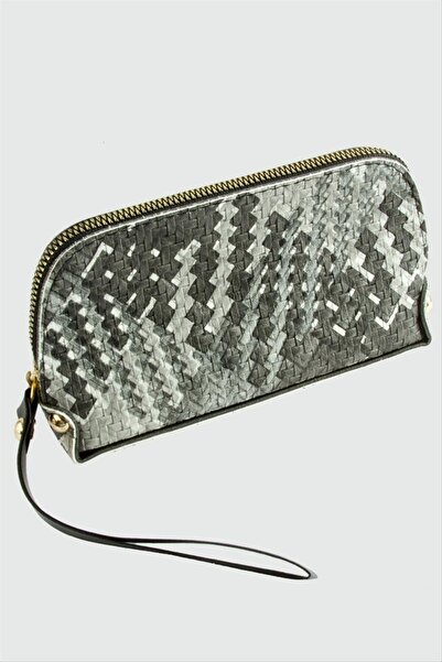 ZERO LAND Storozal Gray Straw Patterned Rectangular Leather Wallet (200426) -...