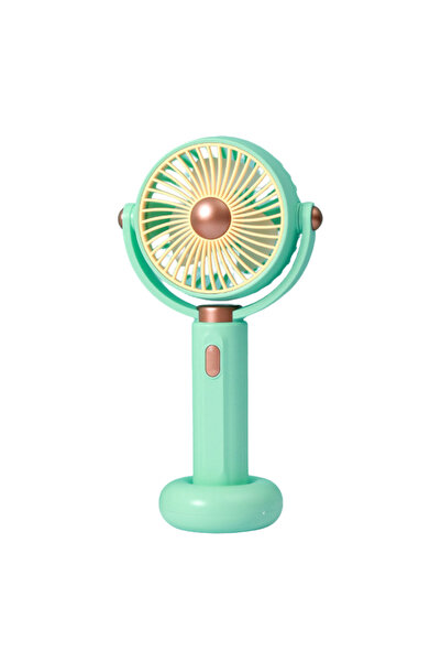 OEM 2-in-1 desk and hand fan, 5 speeds, USB-C, 180 orientation, Blue