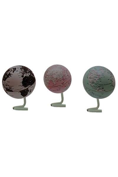 Otantik Çarşı Rotating Stand Globe Decor C1732 Black Color