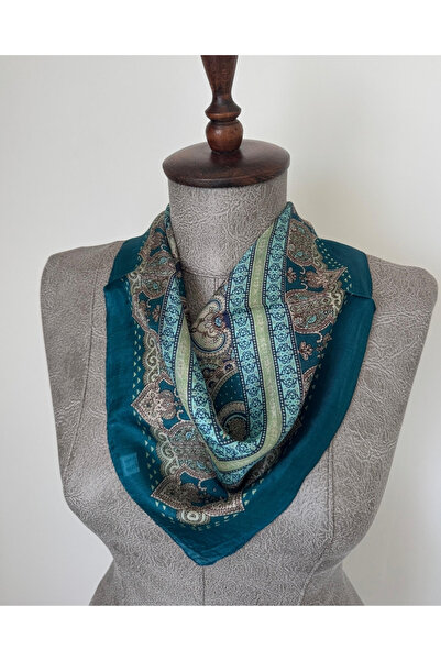 Pure Silk Atelier %100 Saf İpek Lüks Mini Fular (50x50 cm)