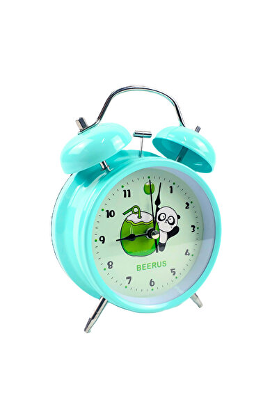 OEM Children's analog alarm clock, animals and fruits, light, silent, AA battery