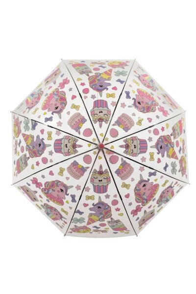 OEM Umbrelă automată transparentă cu unicorni