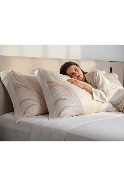 Taç Zorluteks Flounce Pillowcase Set of 2 (50X70 cm) – 100% Cotton Satin