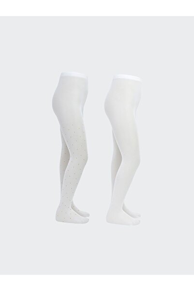 LC Waikiki Girl's Thin Pantyhose 2 Pack