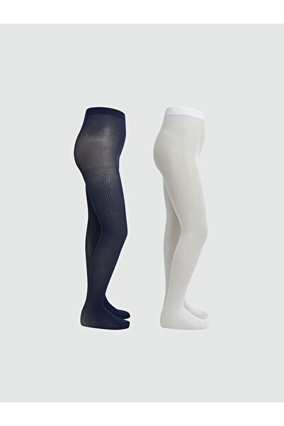 LC Waikiki Κοριτσίστικο καλσόν με σχέδια, λεπτό, σε συσκευασία 2 τεμαχίων