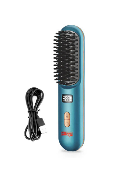 DSP Dsp Wireless Hair Straightener Brush Hair Straightening Brush Hair Straig...