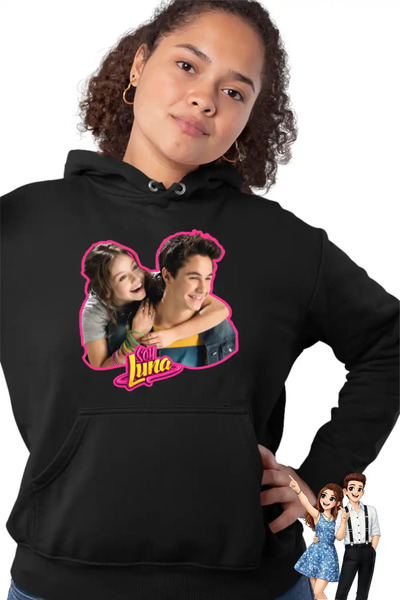 OEM Γυναικείο Φούτερ με κουκούλα Soy Luna Simon Love Valente