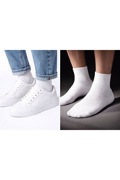 ck socks عبوة من 6 جوارب بيضاء من قطن ليكرا فريش للتنس
