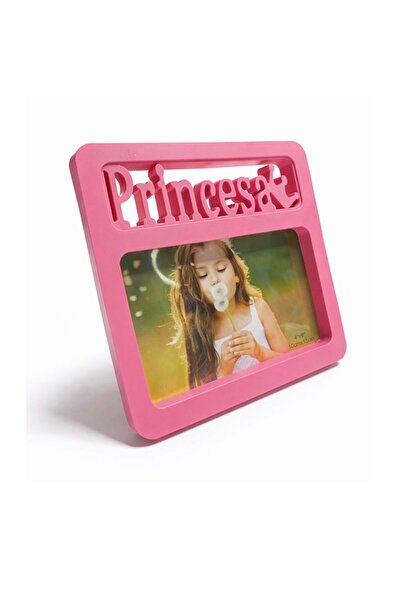 asel sanat Baby Girl Frame - Pink Color Prencesa Writing on Plastic Frame wit...