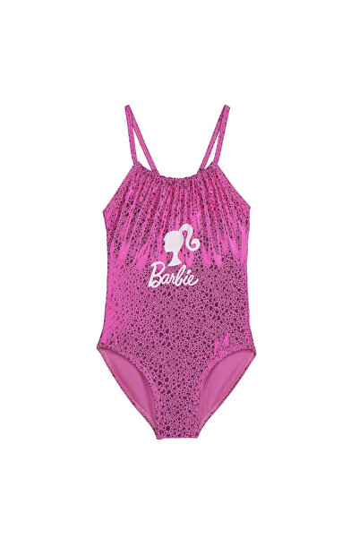 Barbie Ολόσωμο μαγιό με λεπτές τιράντες, Ροζ