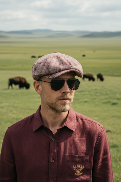 Golden Buffalo Anatolian Cotton Relax Fit 8 Piece Summer Scottish Cap Beret Hat