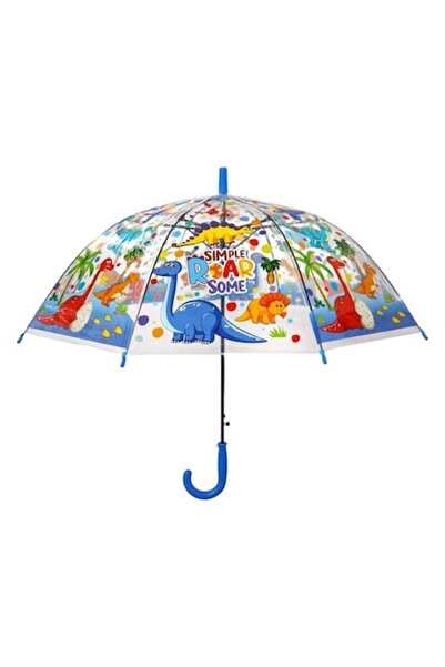 ELITECOMMERCEMARKET Umbrelă automată transparentă de ploaie pentru copii cu m...