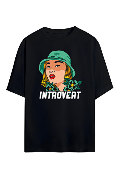 STİL-X Μπλουζάκι Intaoveat με στάμπα Unisex από 100% βαμβάκι σε μεγάλο μέγεθος