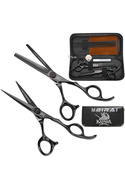 BIRAI Επαγγελματικό Σετ Ψαλιδιών Κομμωτικής & Αραίωσης Μαλλιών, Ατσάλι 440C, ...