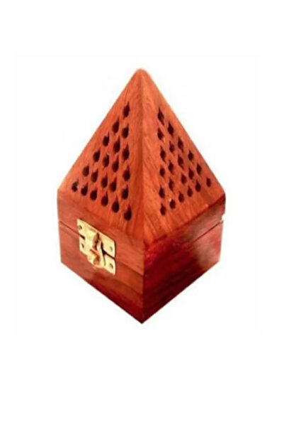 Not specified Wood incense burner suitable for indian incense brown