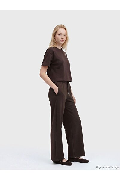 LC Waikiki Soft Touch Women's Sweatpants with Elastic Waist