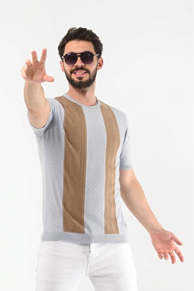 ONNO Cotton Patterned Tricot T-Shirt