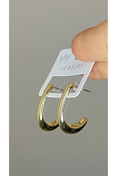 SELUVİA أقراط نصف دائرية من الفولاذ للنساء - مجوهرات يومية عصرية وأنيقة ولا ت...