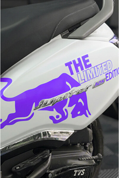 Banxtre TVS Jupiter 125 Uyumlu Mor Renk The Limited Edition Sticker (Sadece J...