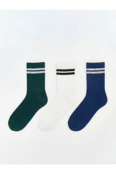 LC Waikiki Ανδρικές κάλτσες ριγέ 3 τεμαχίων