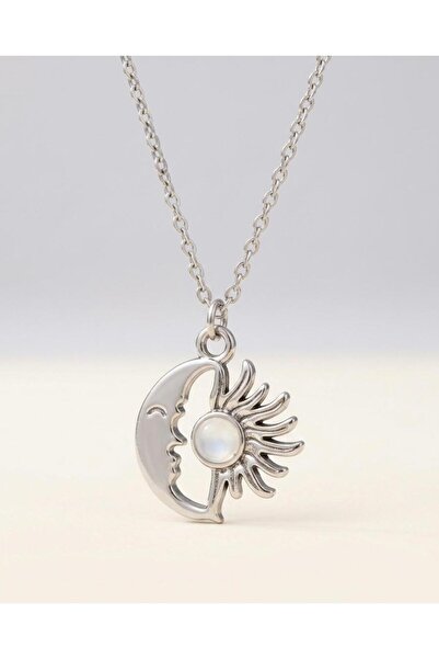 bijoux uniques Ay&Güneş Natural Stone Steel Women's Necklace