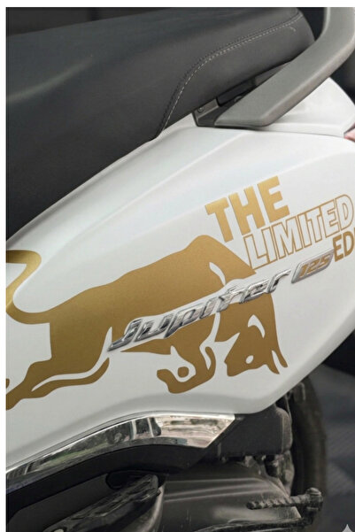 Banxtre TVS Jupiter 125 Uyumlu Mat Gold Renk The Limited Edition Sticker (Sad...