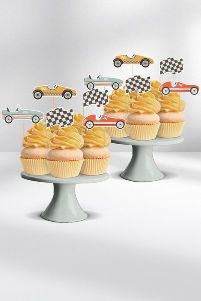 Hey Parti Car Themed 2Nd Birthday Party Set - Birthday Concept with Balloons and Cars