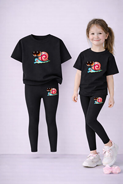 LORVEX Set de tricou și jambiere pentru fete, 100% bumbac, elastic, confortab...