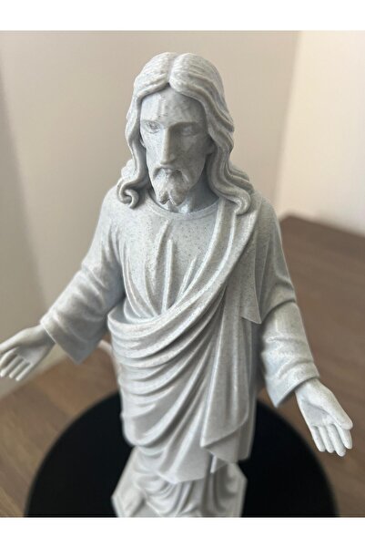 AtlasKDR Decorative Statuette Jesus Christ for Easter, Marble Effect, Thorval...